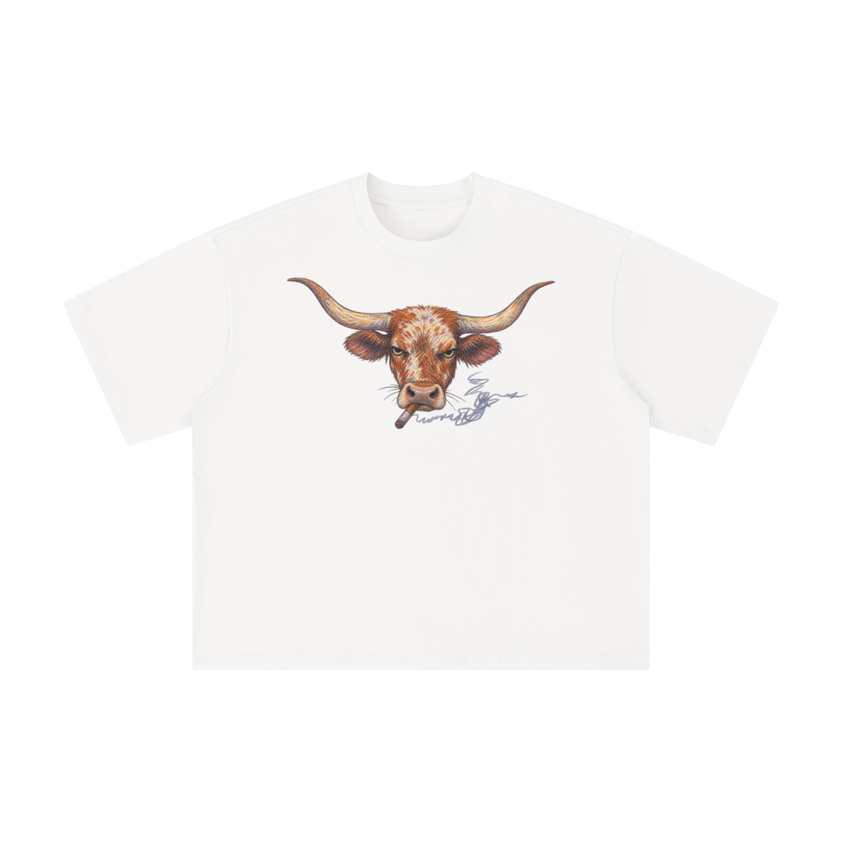 Texas Longhorn Cigar Graphic T-Shirt