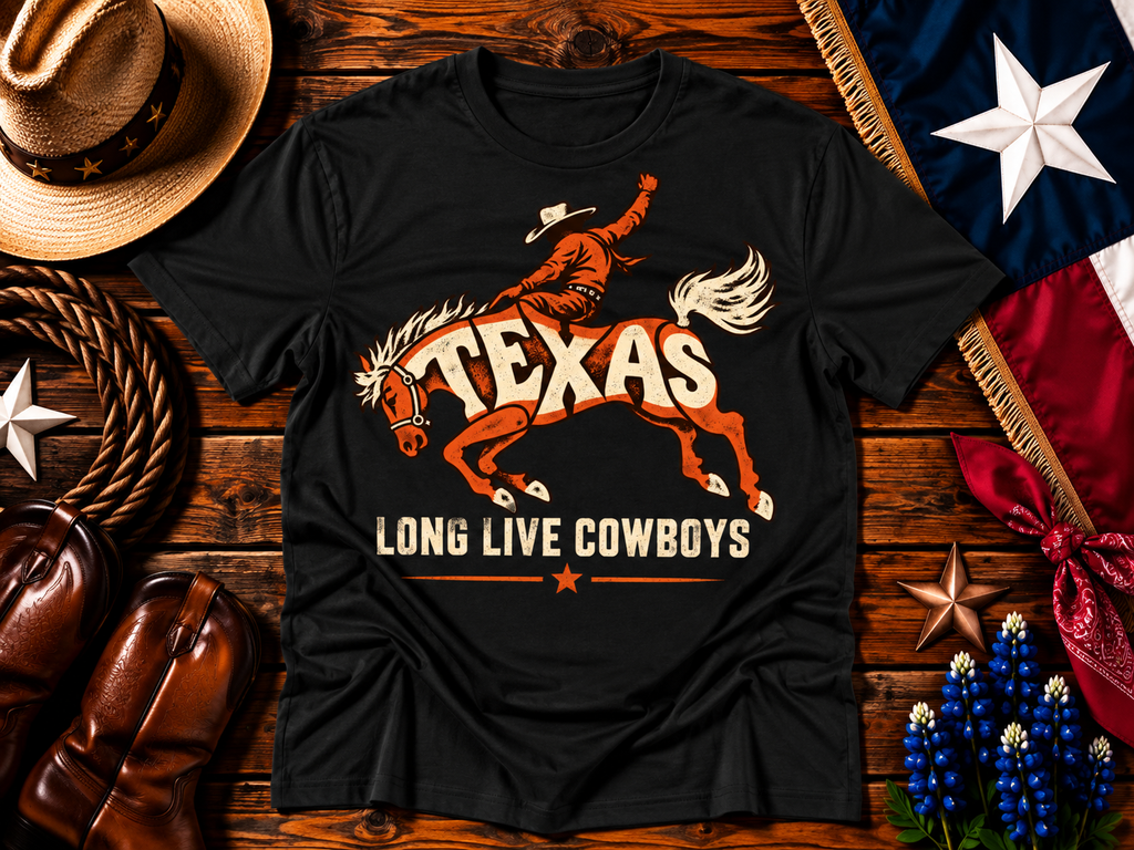 Long Live Cowboys Texas Rodeo Graphic Tee