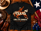Long Live Cowboys Texas Rodeo Graphic Tee