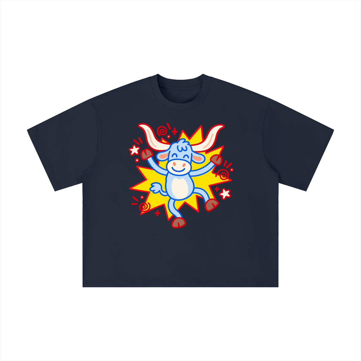 Happy Texas Longhorn Pop Art Graphic Tee