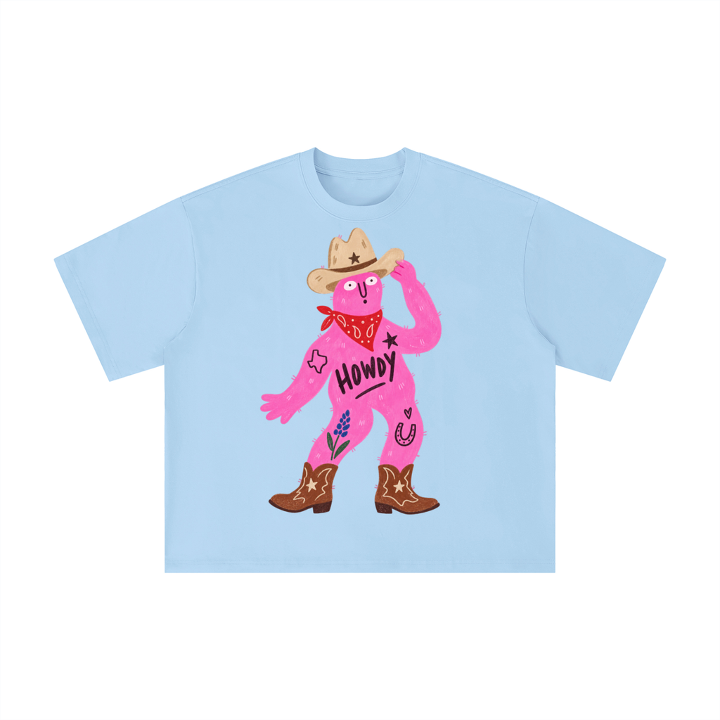 Howdy Texas Cowboy Character Graphic Tee