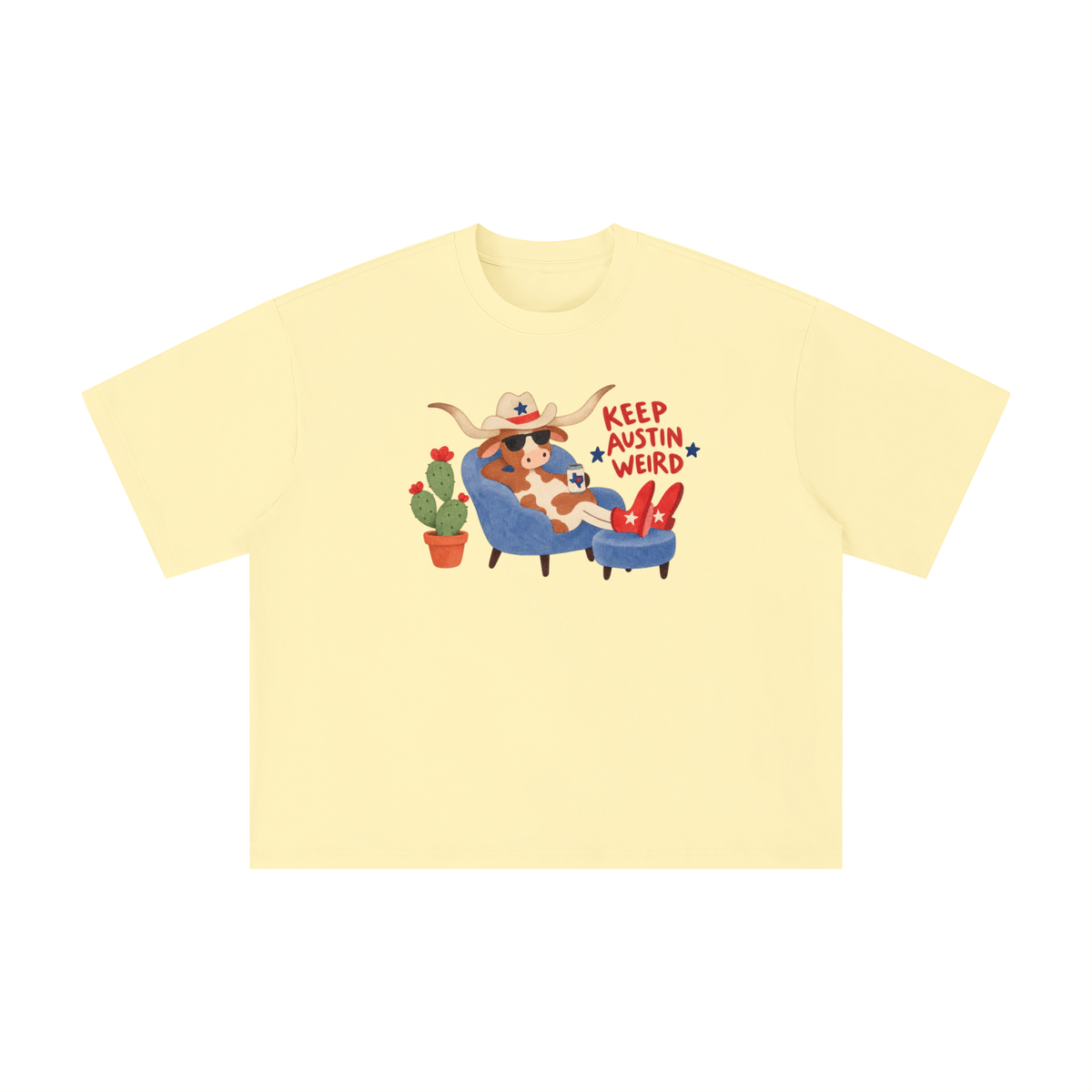 Keep Austin Weird Longhorn Lounge Graphic Tee