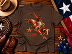 Texas Rodeo Bull Rider Western Graphic Tee