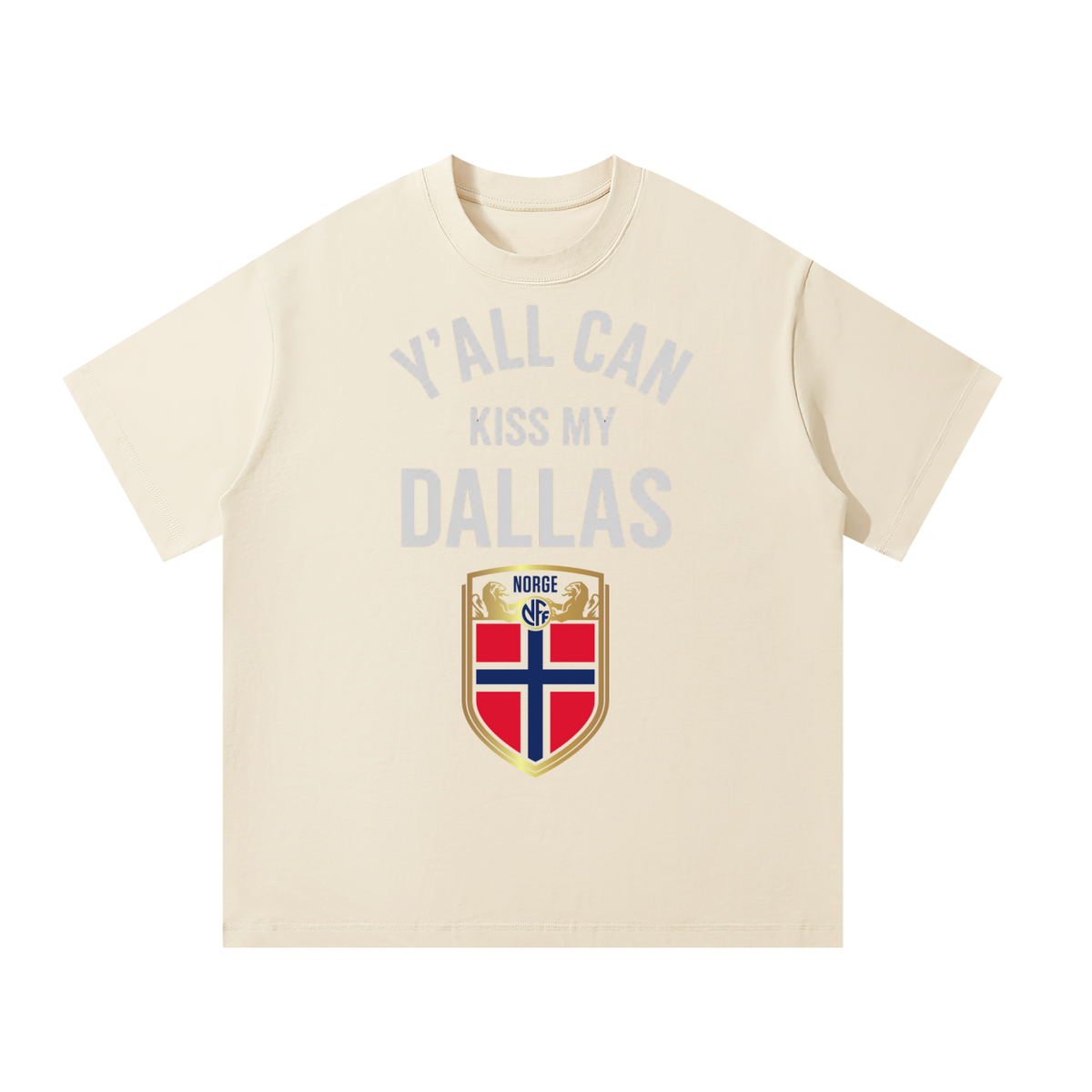 Y’all Can Kiss My Dallas Shirt - Haaland Norway Football Flag Graphic Tee
