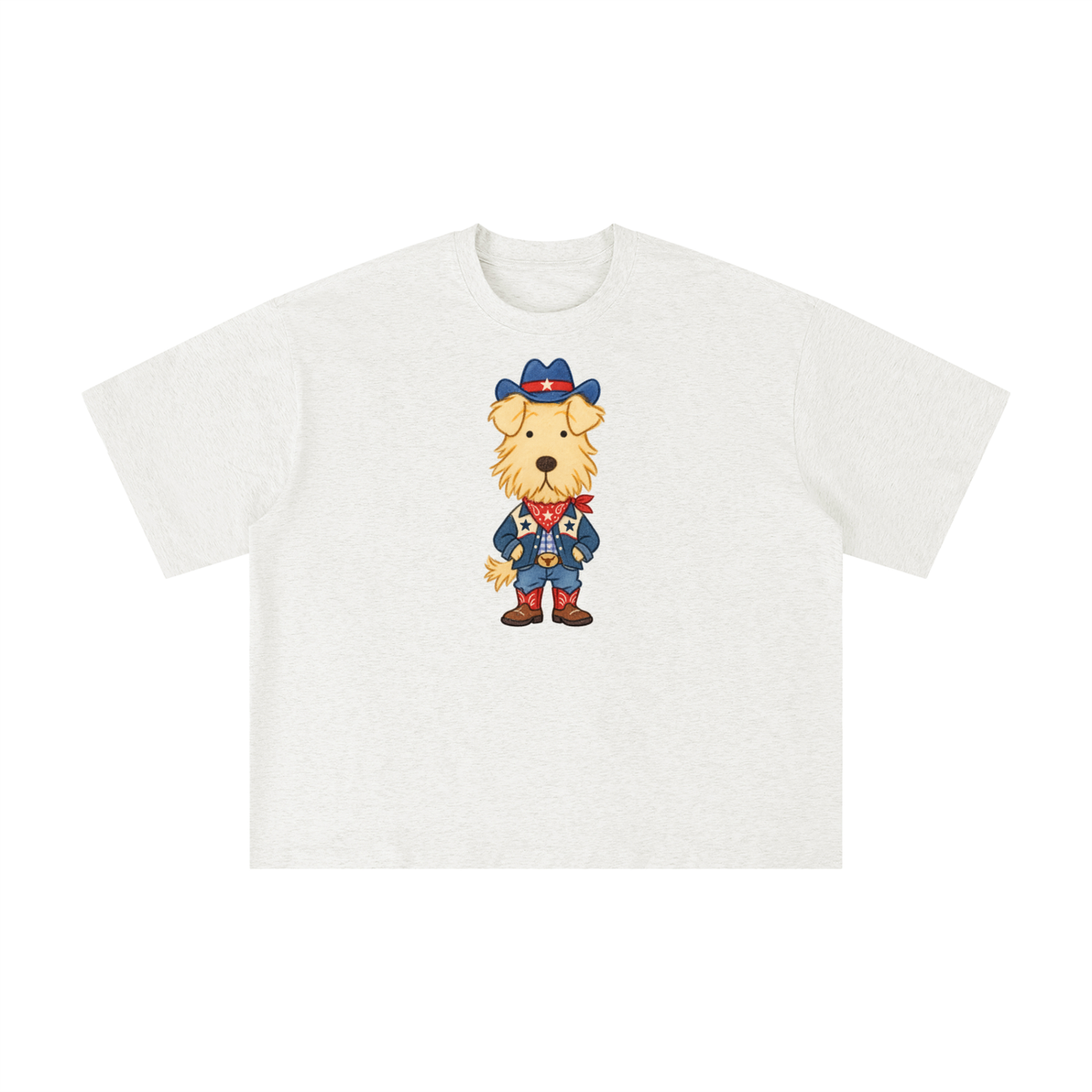 Texas Cowboy Dog Western Graphic Tee