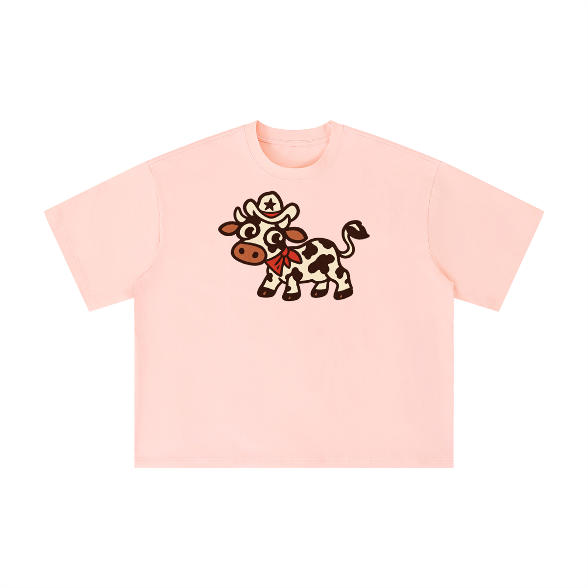 Retro Texas Cowboy Cow Graphic Tee