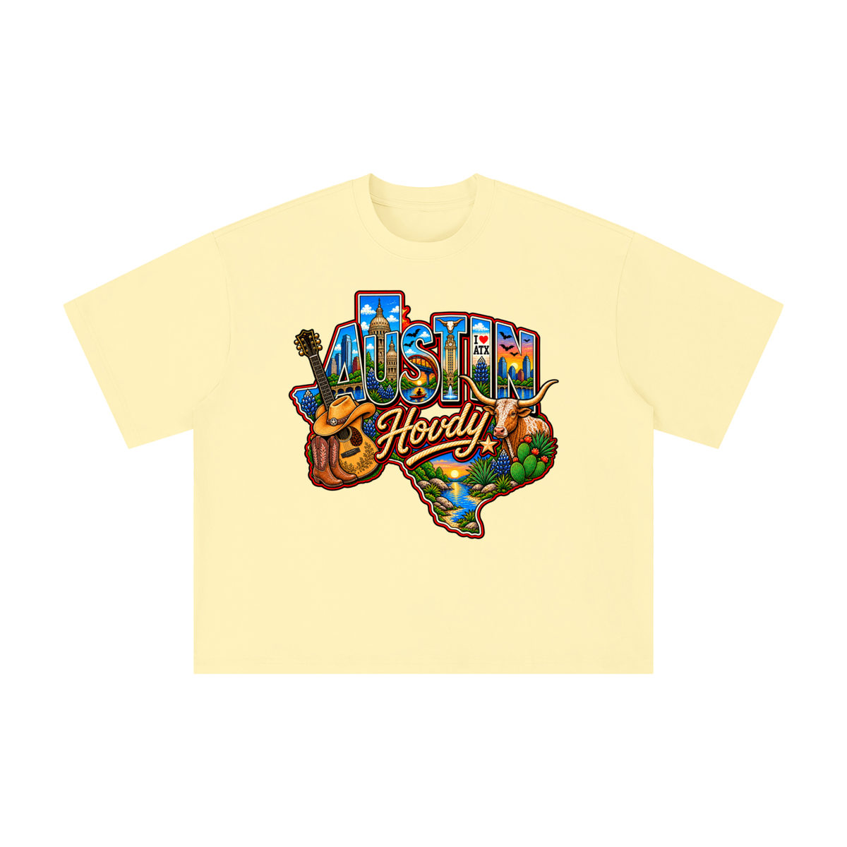 Austin Texas Howdy Vintage Western Tee