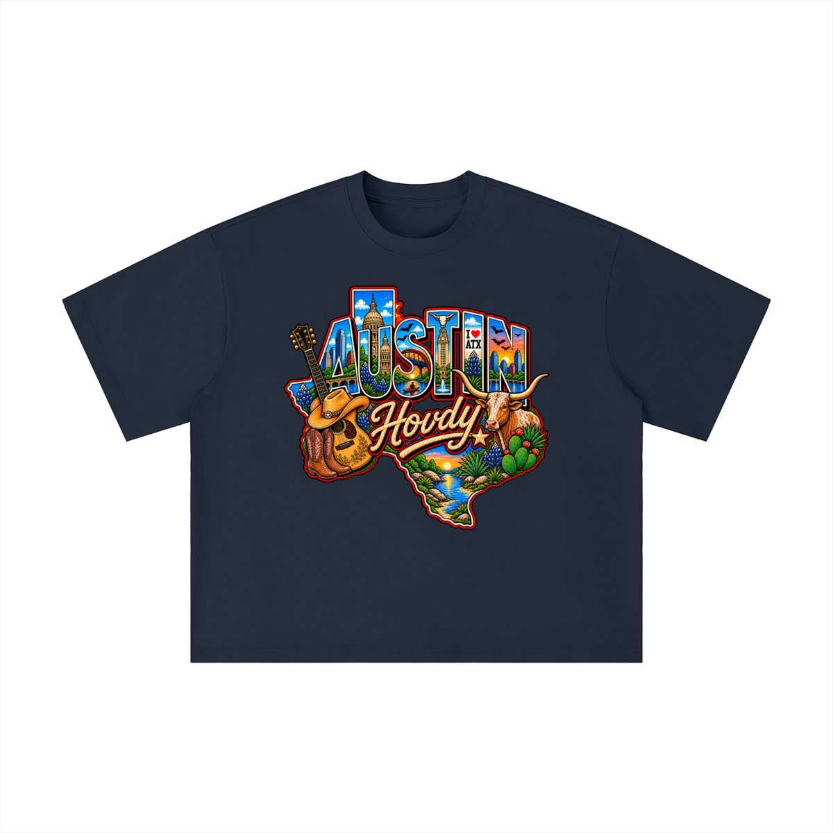 Austin Texas Howdy Vintage Western Tee