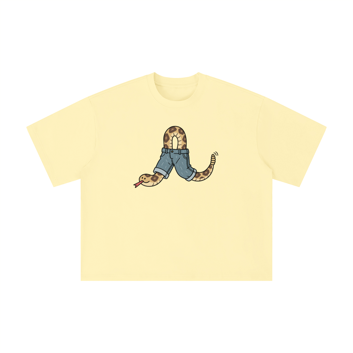 Texas Rattlesnake in Jeans Graphic Tee