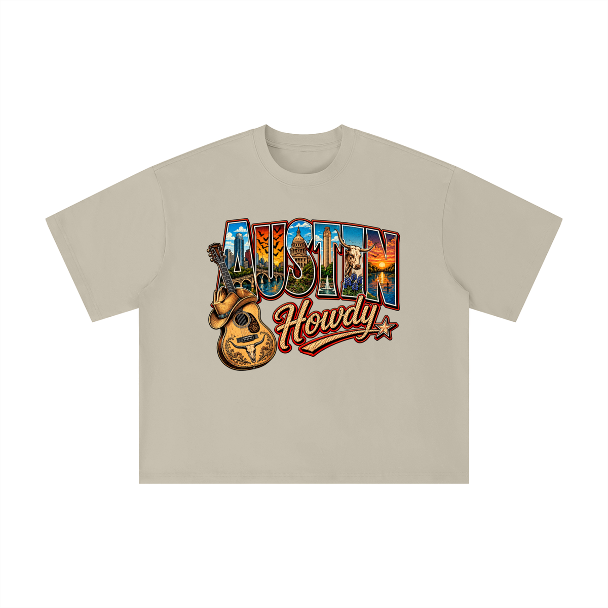 Austin Texas Howdy Vintage Western Graphic Tee